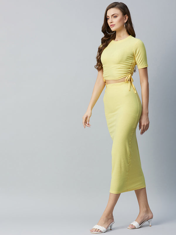 Delan Solid Drawstring Co-ord Sets