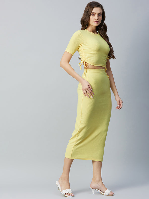 Delan Solid Drawstring Co-ord Sets