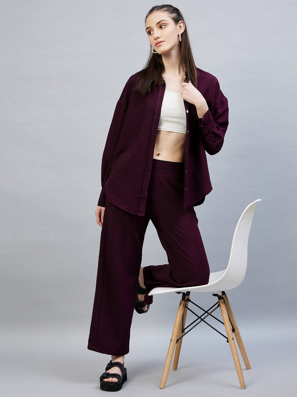 Delan Solids Trendy Cotton Twill Coords Set