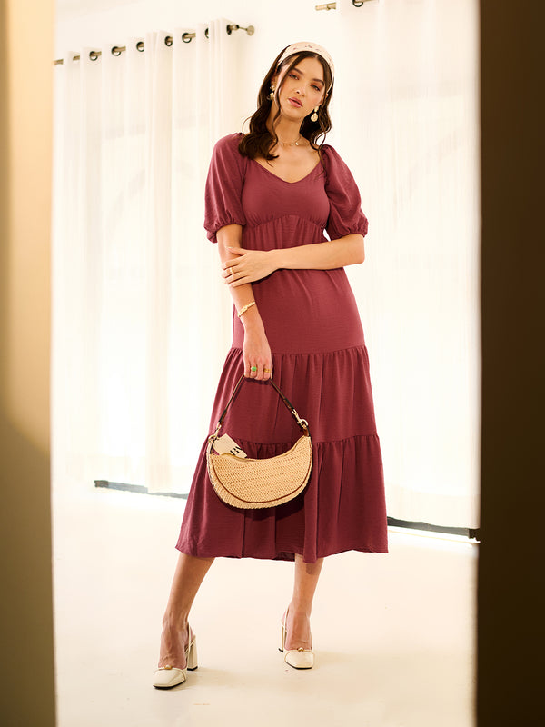 Delan Tiered Maxi Dress