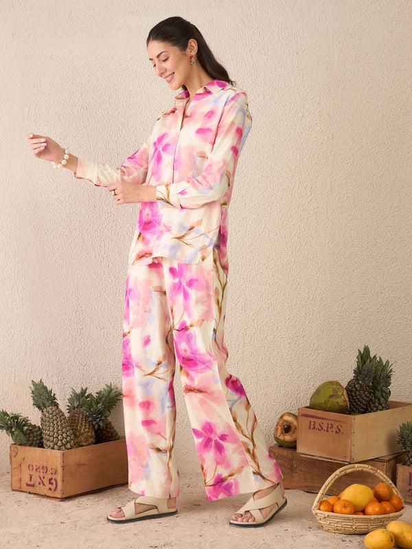 Delan Tropical Blush Co-ord Set