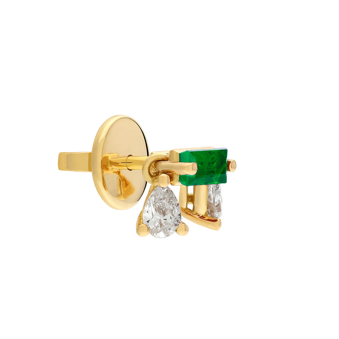 Delfina Delettrez Dancing Diamonds Baguette Earring