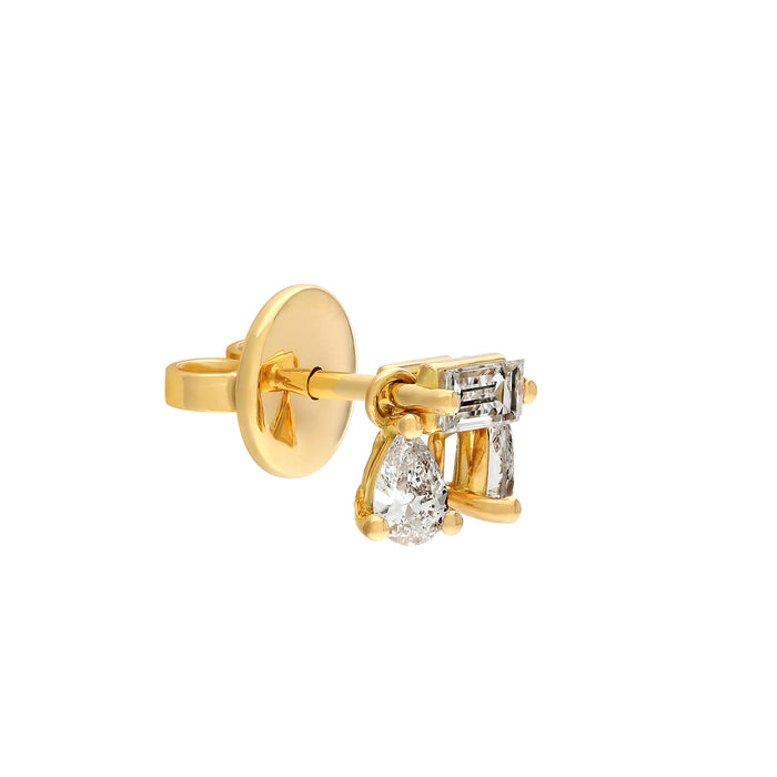 Delfina Delettrez Dancing Diamonds Baguette Earring