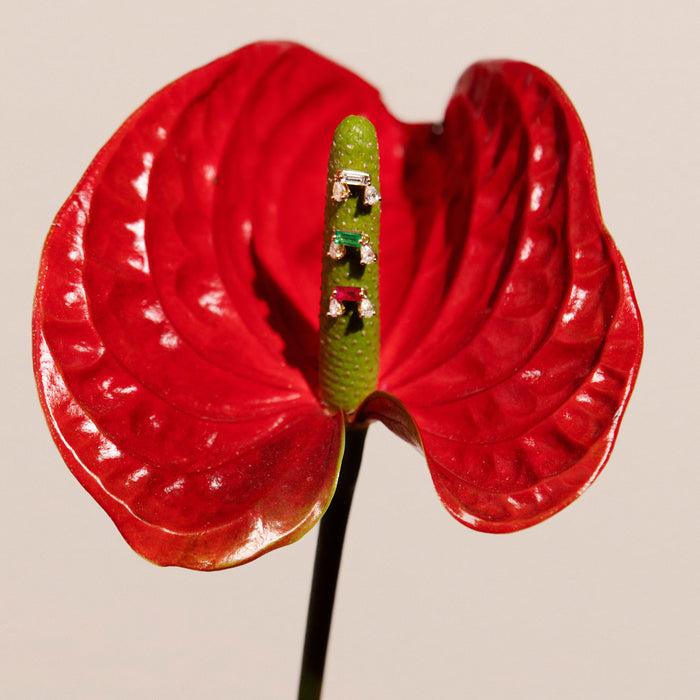 Delfina Delettrez Dancing Diamonds Baguette Earring