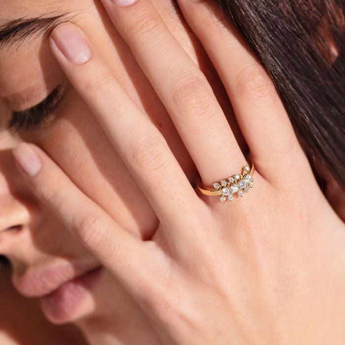 Delfina Delettrez Dancing Diamonds Multi-charm Ring