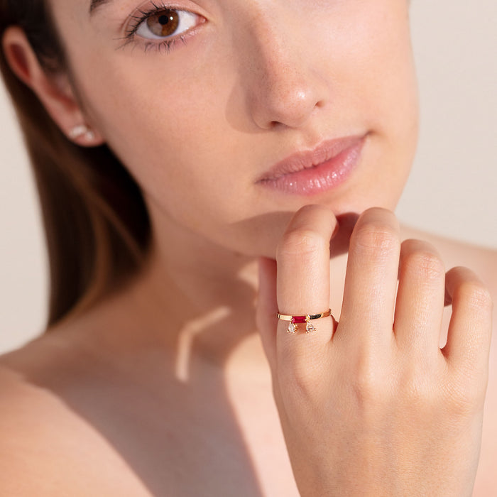 Delfina Delettrez Dancing Diamonds Baguette Ring