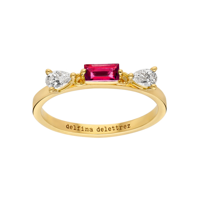Delfina Delettrez Dancing Diamonds Baguette Ring