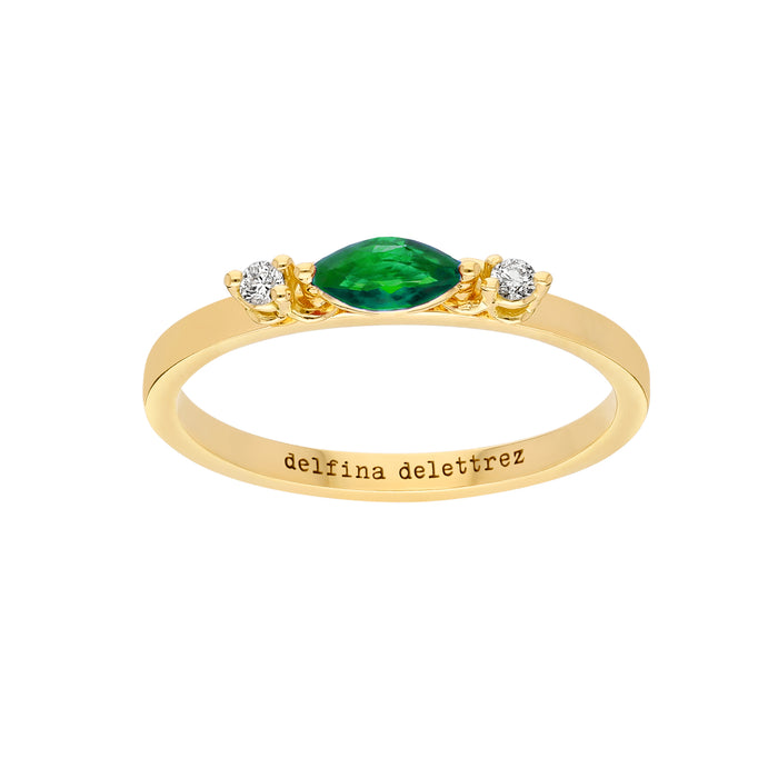 delfina delettrez Dancing Diamonds marquise ring