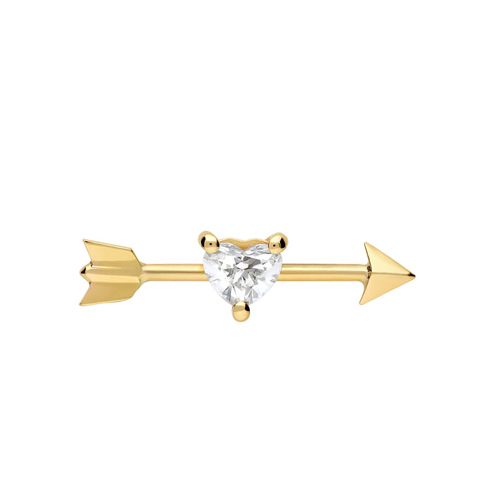 Delfina Delettrez Dardo Diamond Heart Earring