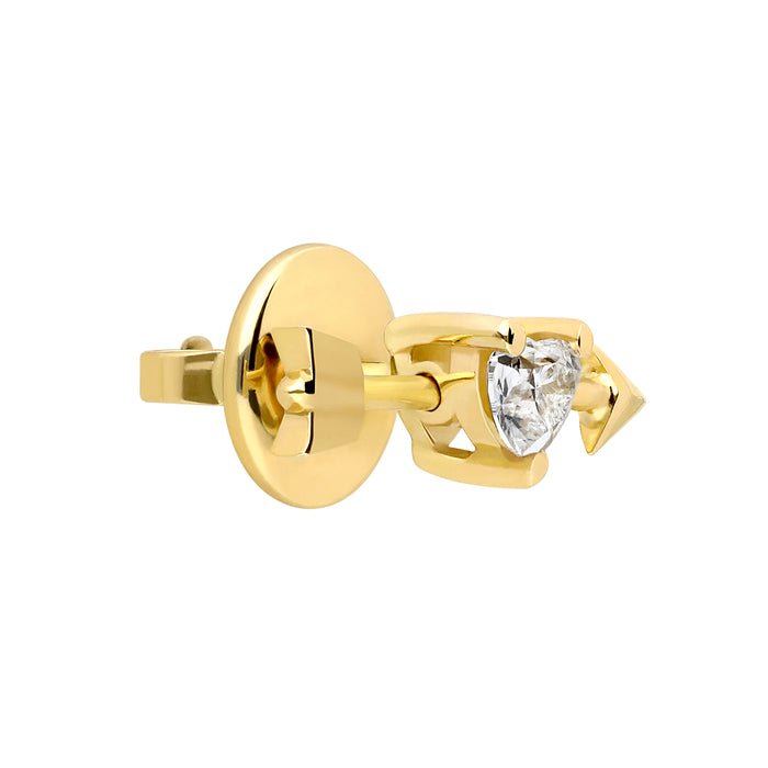 Delfina Delettrez Dardo Diamond Heart Earring