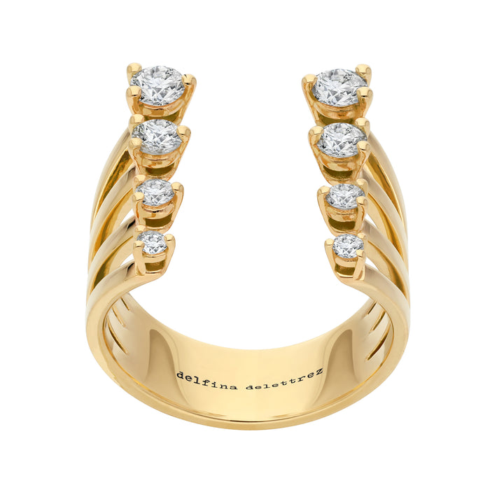 delfina delettrez Degradè Dots ring