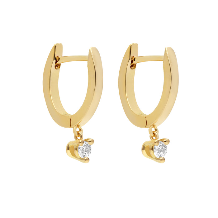 delfina delettrez Diamond huggies