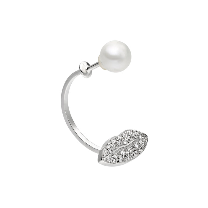 delfina delettrez Diamond lips piercing earring