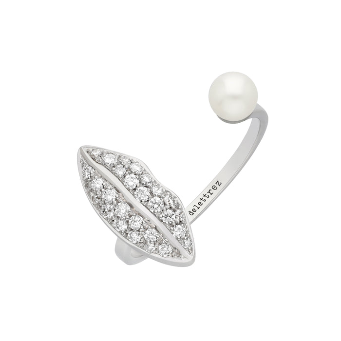 Delfina Delettrez Diamond Lips Piercing Ring