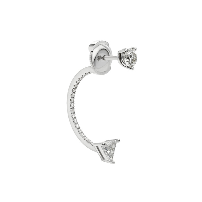 delfina delettrez Dot & triangle piercing earring