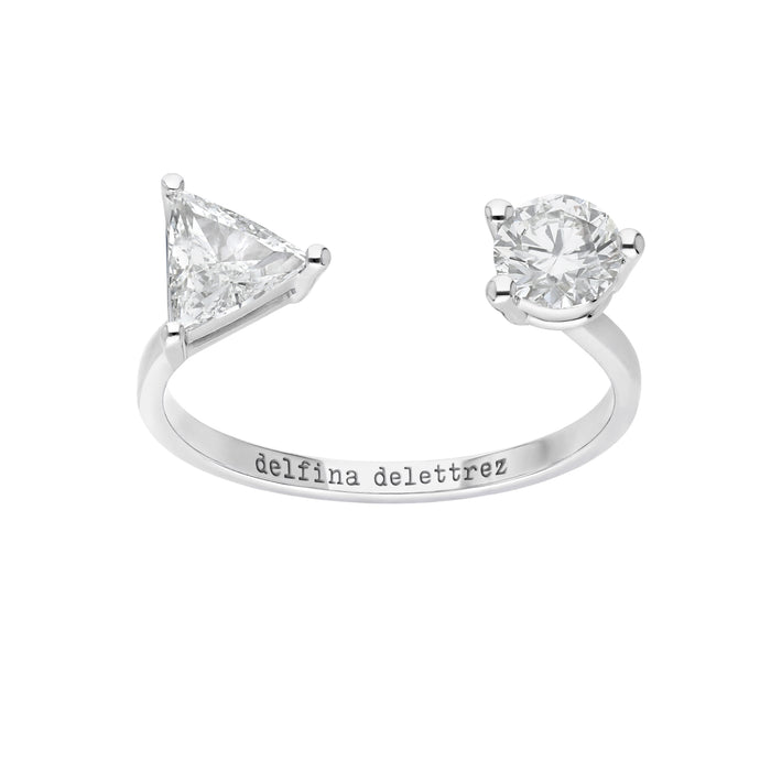 Delfina Delettrez Dot & Triangle Piercing Ring