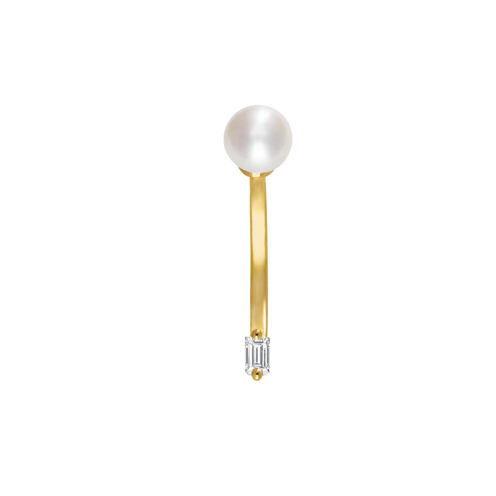 Delfina Delettrez Dots Baguette Piercing Earring