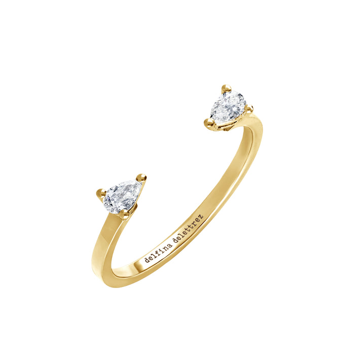 delfina delettrez Dots drop ring