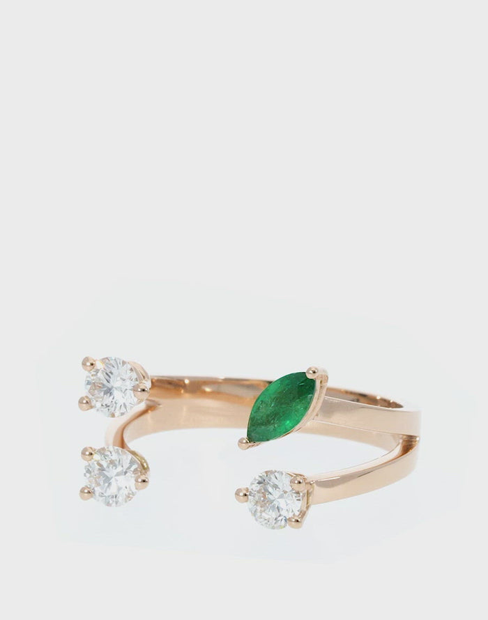 Delfina Delettrez Dots Emerald Ring