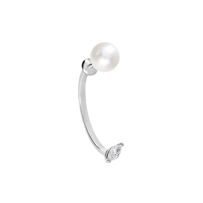 Delfina Delettrez Dots Marquise Piercing Earring