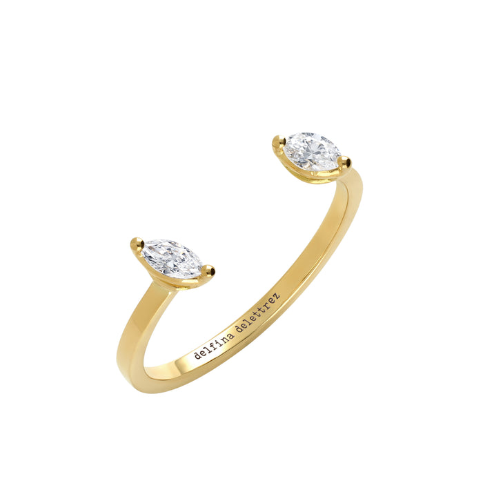 Delfina Delettrez Dots Marquise Ring