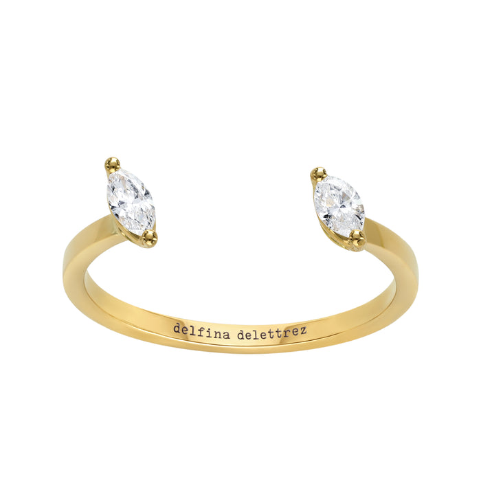 delfina delettrez Dots marquise ring