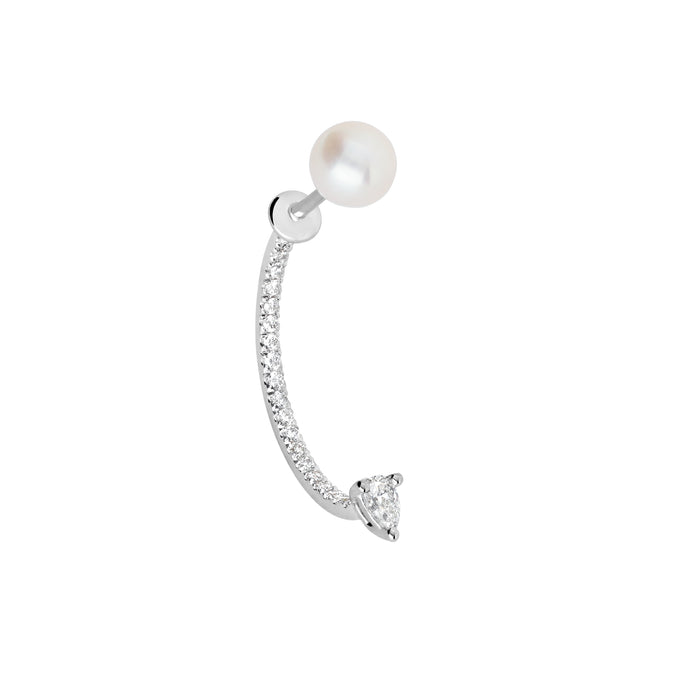 Delfina Delettrez Dots Pavè Piercing Earring