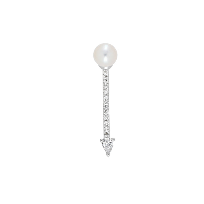 Delfina Delettrez Dots Pavè Piercing Earring