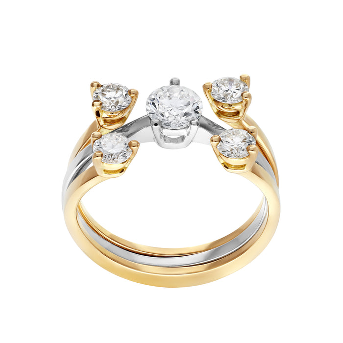 Delfina Delettrez Dots Ring Duo Set