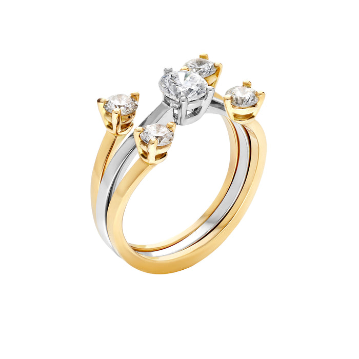 Delfina Delettrez Dots Ring Duo Set