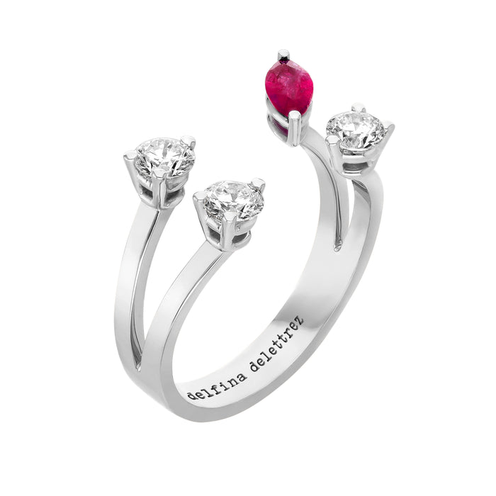 Delfina Delettrez Dots Ruby Ring