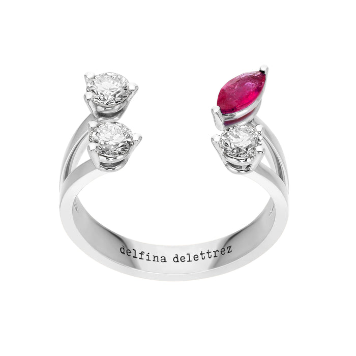 delfina delettrez Dots ruby ring