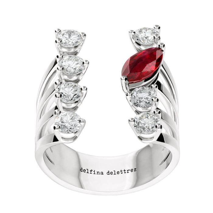delfina delettrez DOTS ruby ring