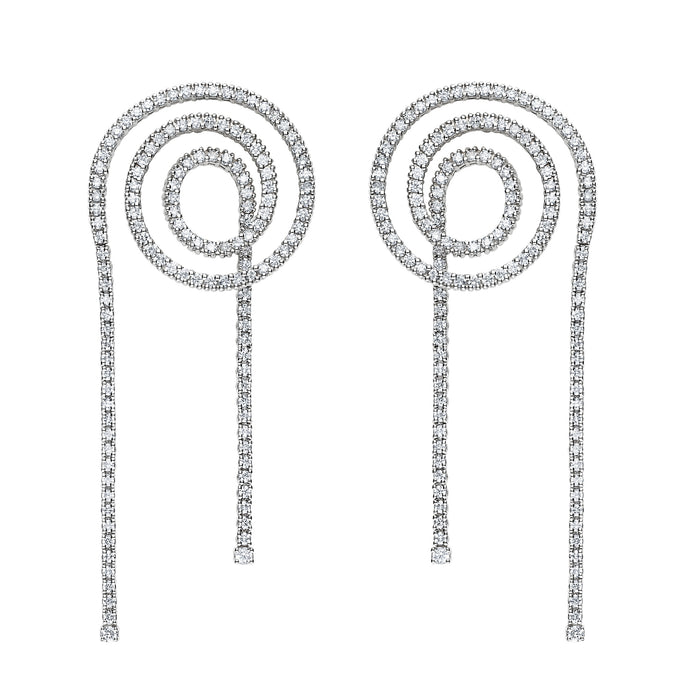 Delfina Delettrez Double Loop Tennis Earrings