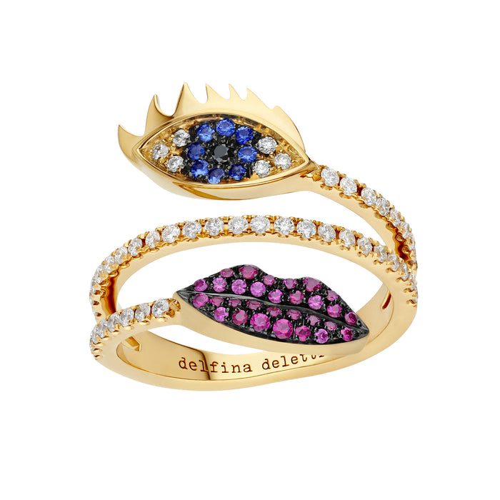 Delfina Delettrez Eye And Lips Ring
