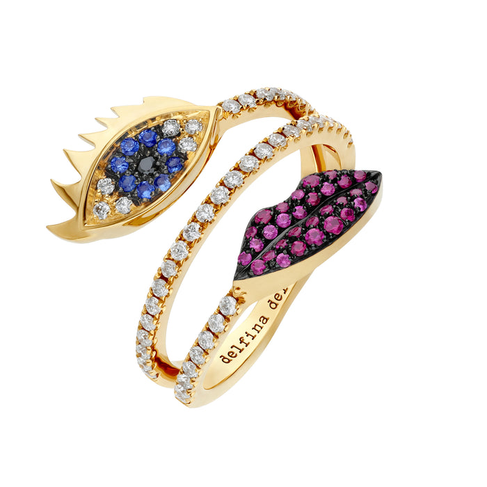 Delfina Delettrez Eye And Lips Ring