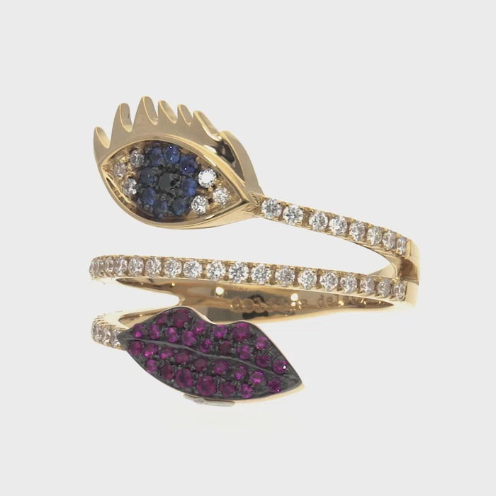 Delfina Delettrez Eye And Lips Ring