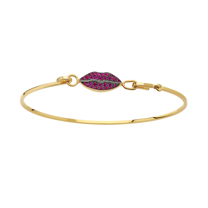 delfina delettrez Grandma ruby lips bracelet