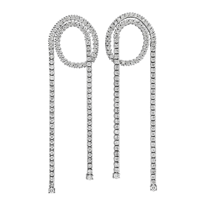 Delfina Delettrez Loop Tennis Earrings