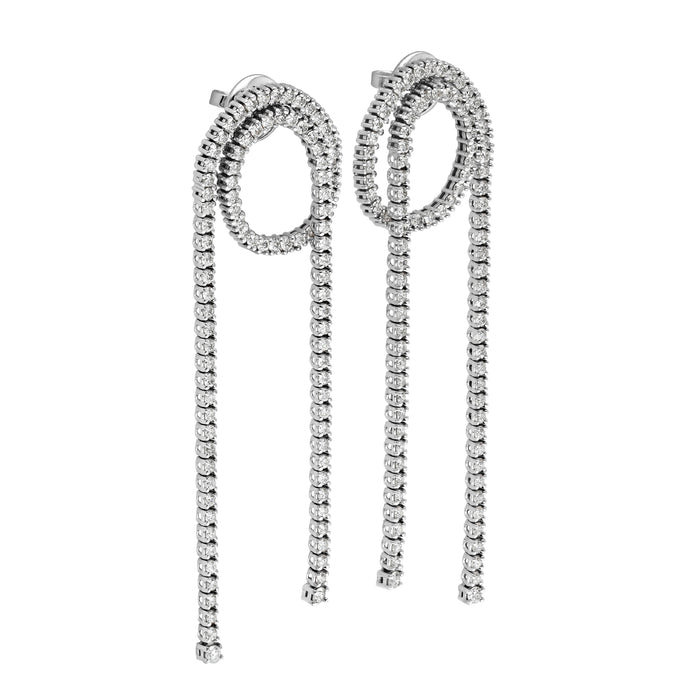 Delfina Delettrez Loop Tennis Earrings