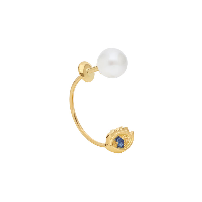 delfina delettrez Micro eye piercing earring