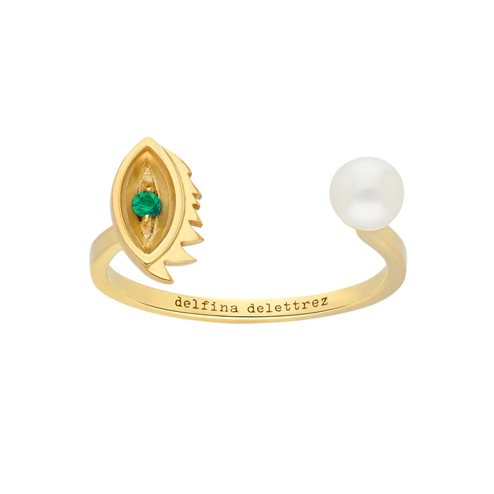 delfina delettrez Micro eye piercing ring