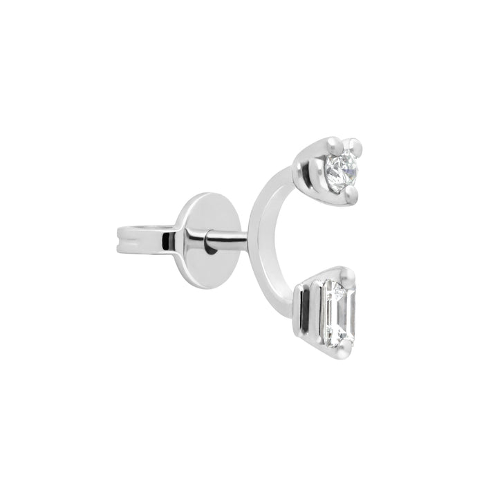 Delfina Delettrez Micro Piercing Baguette Stud