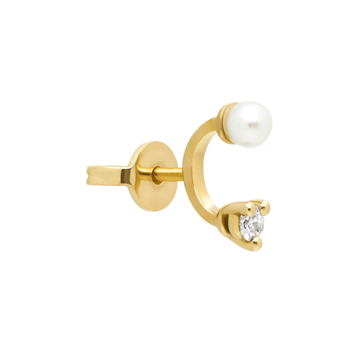delfina delettrez Micro piercing dots stud