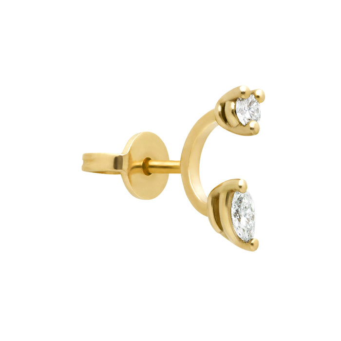 Delfina Delettrez Micro Piercing Marquise Stud