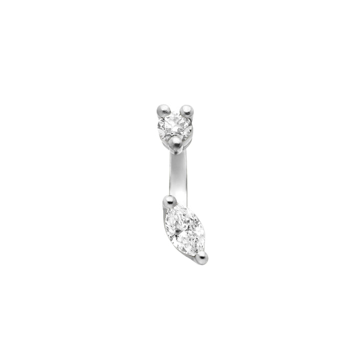 Delfina Delettrez Micro Piercing Marquise Stud