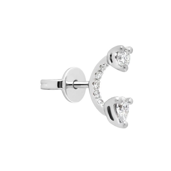 delfina delettrez Micro piercing pavè stud