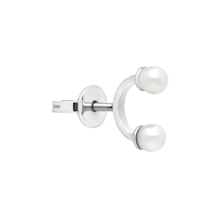 Delfina Delettrez Micro Piercing Pearl Stud