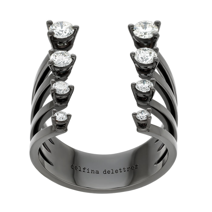 Delfina Delettrez Night Gold Degradè Dots Ring