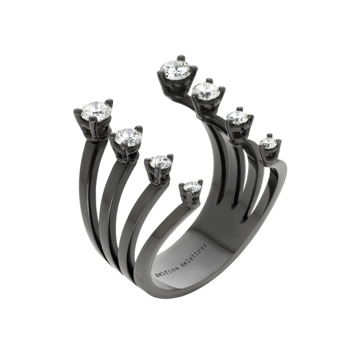 Delfina Delettrez Night Gold Degradè Dots Ring